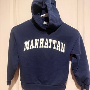 Primark Kids Manhattan Navy Blue Sweatshirt Hoodie Size 7-8